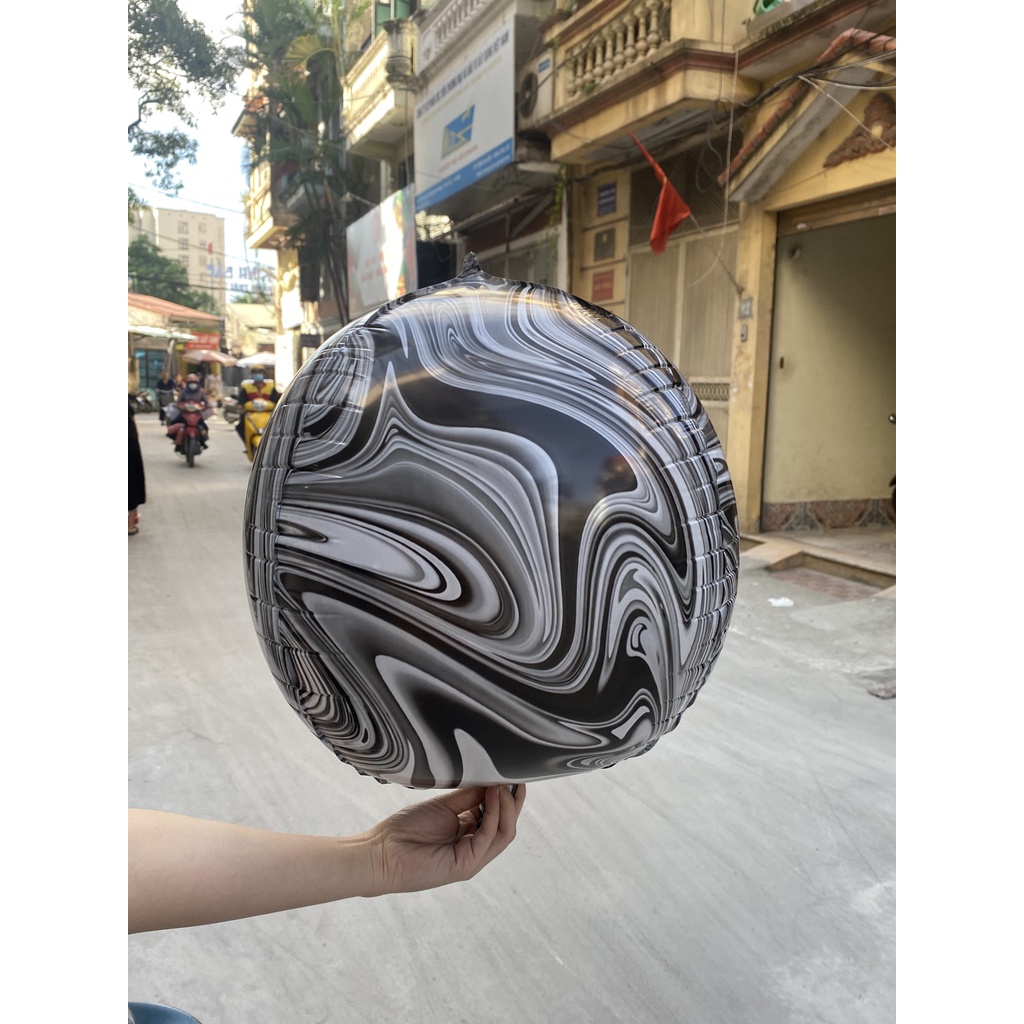 Bóng Bay 4D 24 inch 55cm Vân Đá Trang Trí Sinh Nhật, Tiệc Tùng VD01