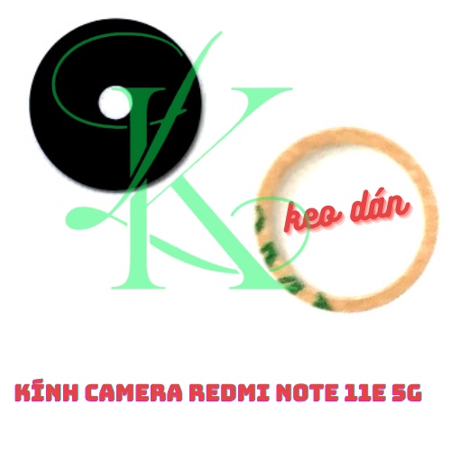Kính camera xiaomi Redmi Note 11E 5g kèm keo dán