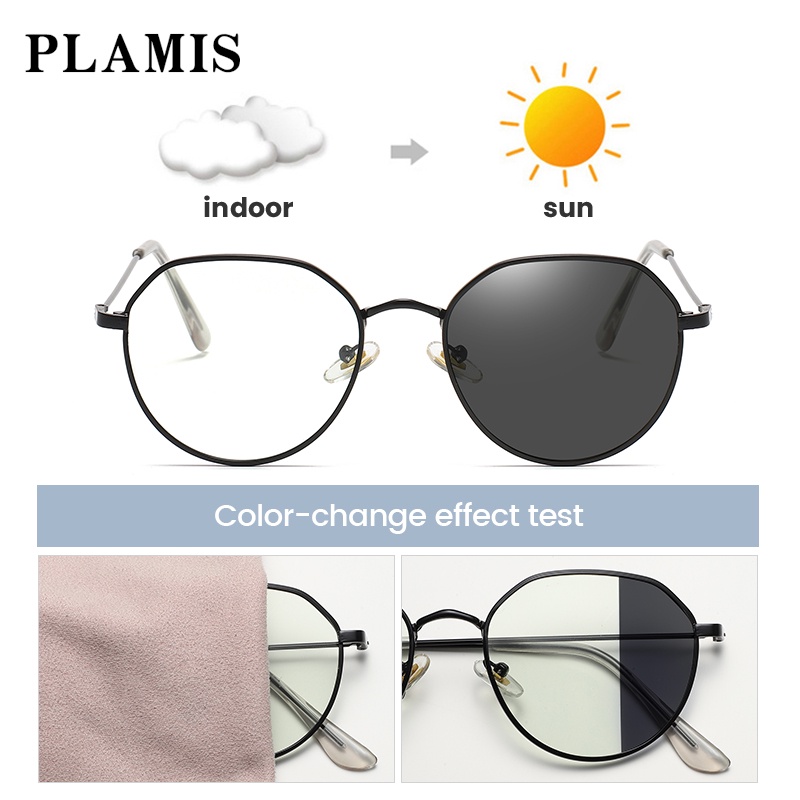 Mắt kính PLAMIS chống bức xạ bằng kim loại chống ánh sáng xanh thời trang dành cho nam và nữ