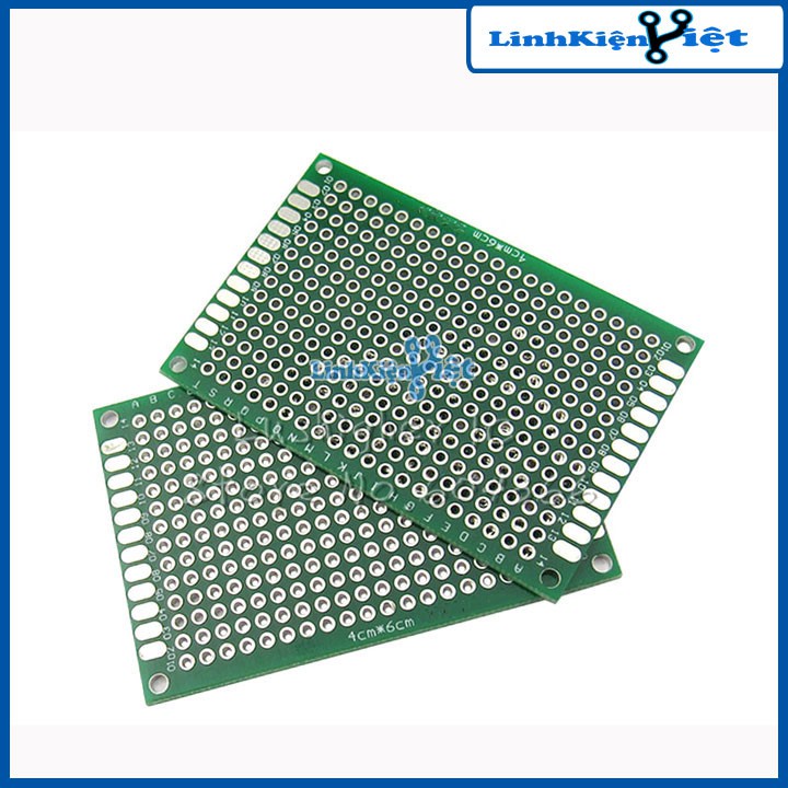 PCB Đục Lỗ Hai Mặt Loại 4X6CM 1.6MM