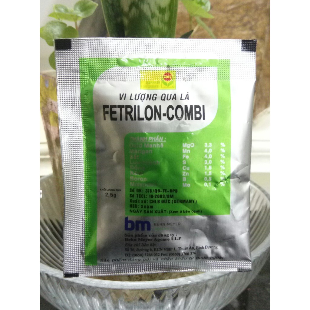 [SIEURE] Phân Bón Vi Lượng Fetrilon Combi (2,5gr) hàng đẹp, phân phối chuyên nghiệp.