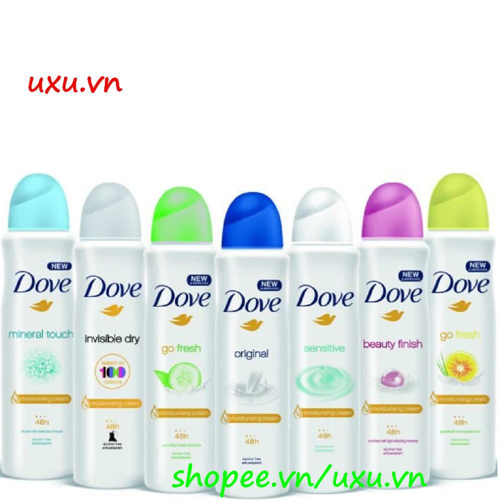 Xịt Khử Mùi Nữ 150Ml Dove Mineral Touch, Với uxu.vn Tất Cả Là Chính Hãng.