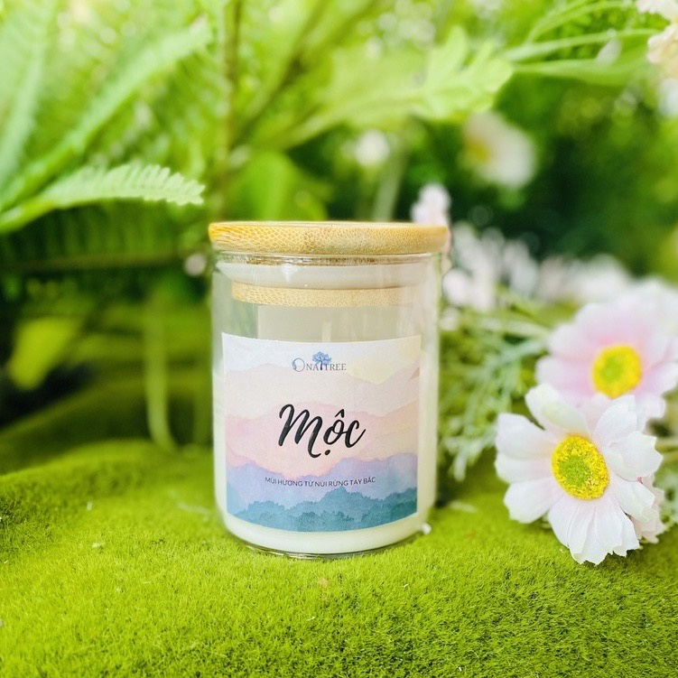 Nến thơm tinh dầu Tây Bắc Mùi Mộc ONATREE Tuyệt đối không hương liệu, không hoá chất 50g - 220g