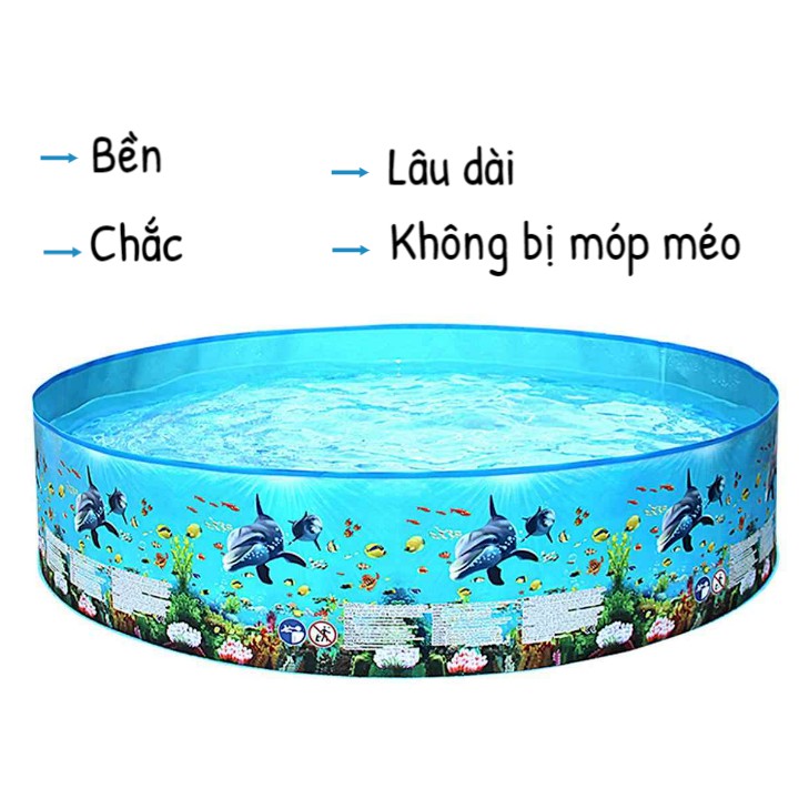 HỒ BƠI NHỰA CỨNG CHO BÉ (122*25cm)