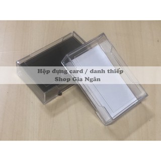 Hộp mica card/ name card/ card visit/ flashcard loại tốt (Combo 10 hộp)