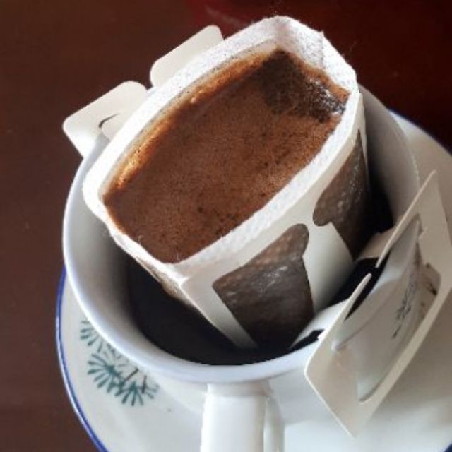 Cà phê PHIN GIẤY 100% hạt Arabica Cầu Đất Đà Lạt _200gram/10 túi lọc - drip coffee