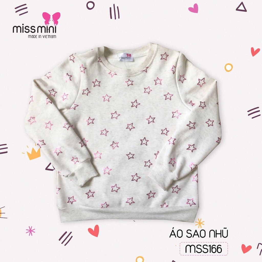 Áo sao nhũ bé gái MSS166 6-7-8-9-10 tuổi