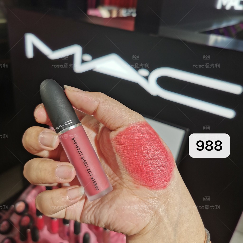 [CHÍNH HÃNG] Son Kem Lì MAC Powder Kiss Liquid Lipcolour, SON KEM Lì MAC 997 998 Powder Kiss Liquid Lipcolour,  [Hàng Mới Về] Son Môi Dạng Lỏng Mac 2020 Chất Lượng Cao