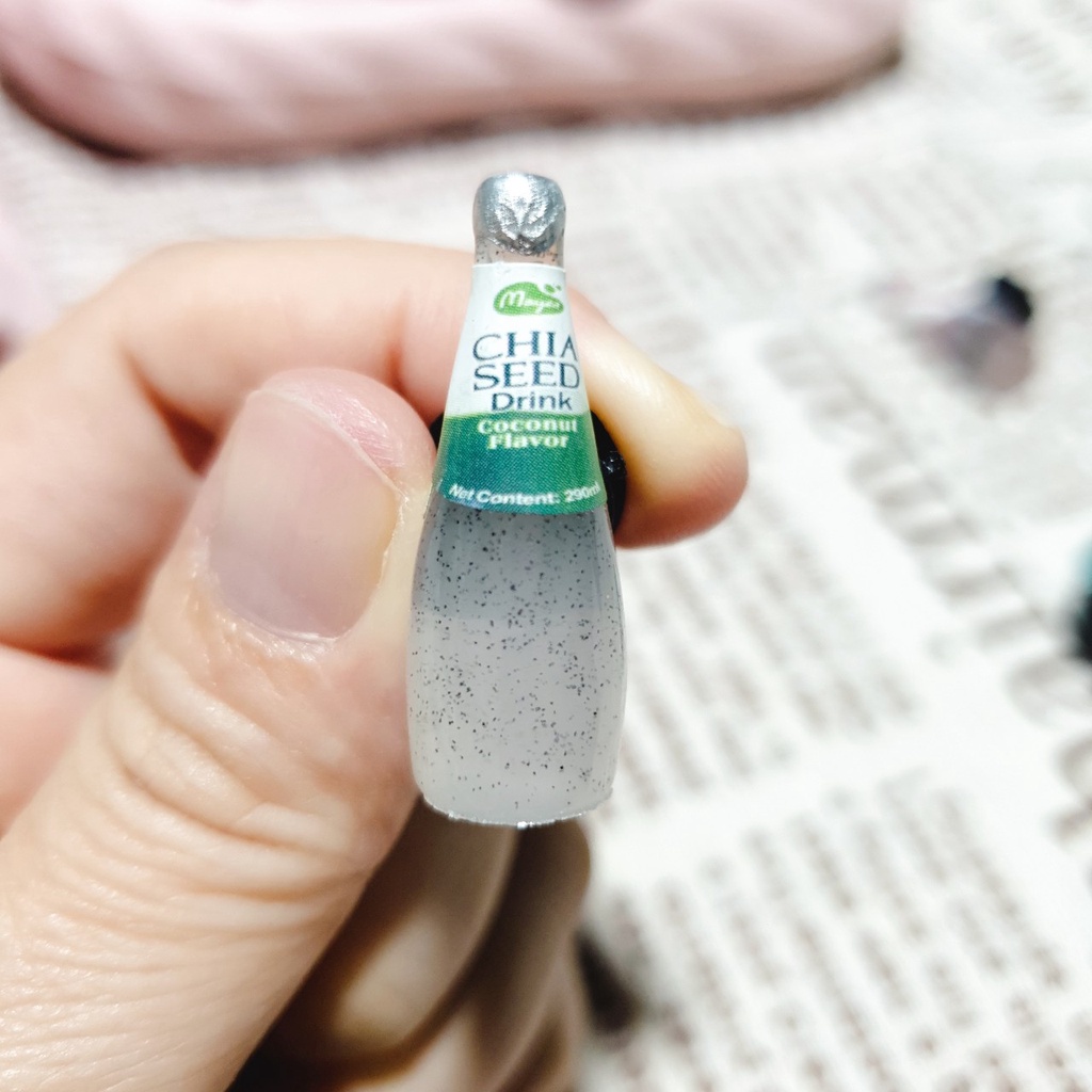 Nút gắn hkdesign/ phụ kiện trang trí mô hình chai nước chia.seed gắn dép quai ngang (01 Cái)