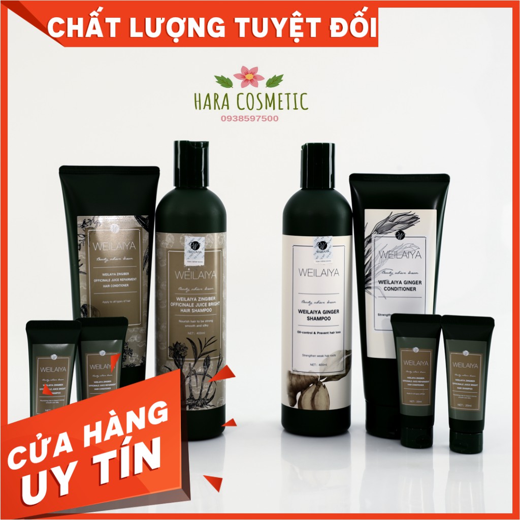 Bộ Dầu Gội Xả Gừng & Gừng Thuốc Bắc