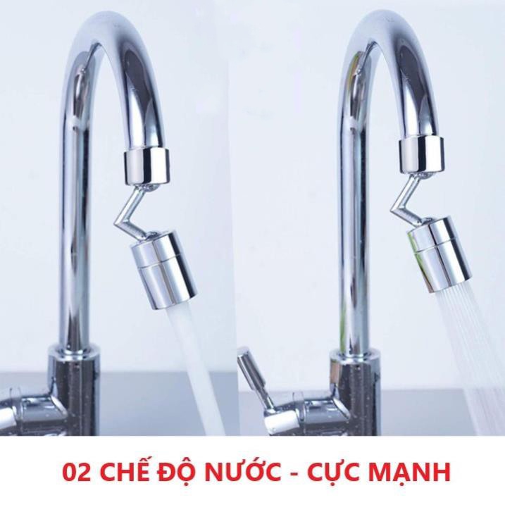 Đầu vòi nước, vòi tăng áp Lavabo 2 chế độ nước có thể xoay 720 độ chất liệu nhựa ABS  - PK064