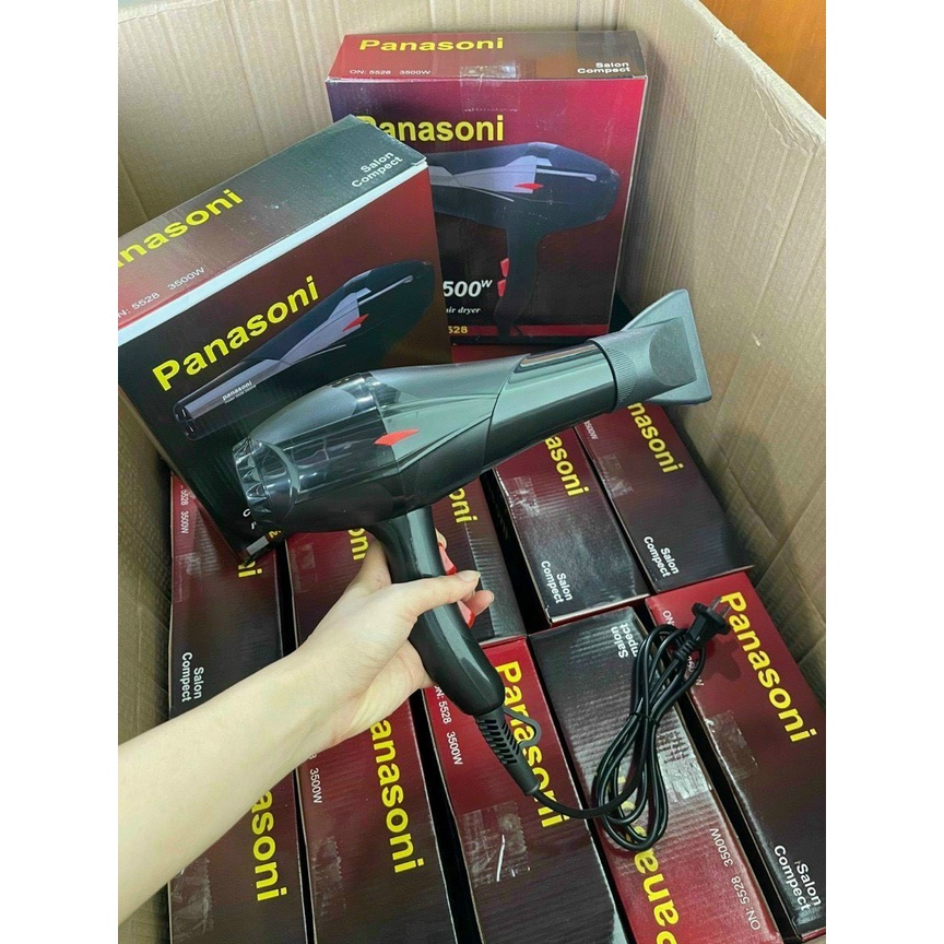 Máy sấy tóc công suất lớn 3500w, máy sấy tóc 2 chiều nóng lạnh model 5528 có đèn 3 chế độ - cocochang