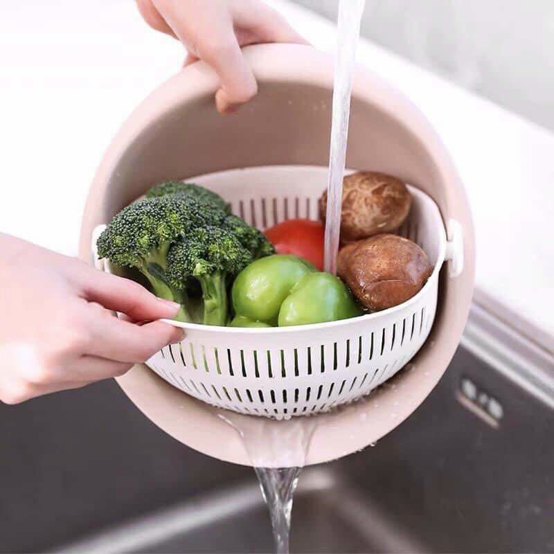 Sét bộ 6 món rổ kèm chậu hàng xuất nhật  ( màu ngẫu nhiên )