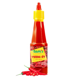 Tương ớt tam's 260g gia vị bếp ngon làm từ ớt tươi, siêu cay tự nhiên| tương ớt #tams 24 chai/thùng #sdt0898248133