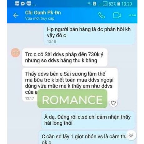 Dung dịch vệ sinh cao cấp Romance chính hãng