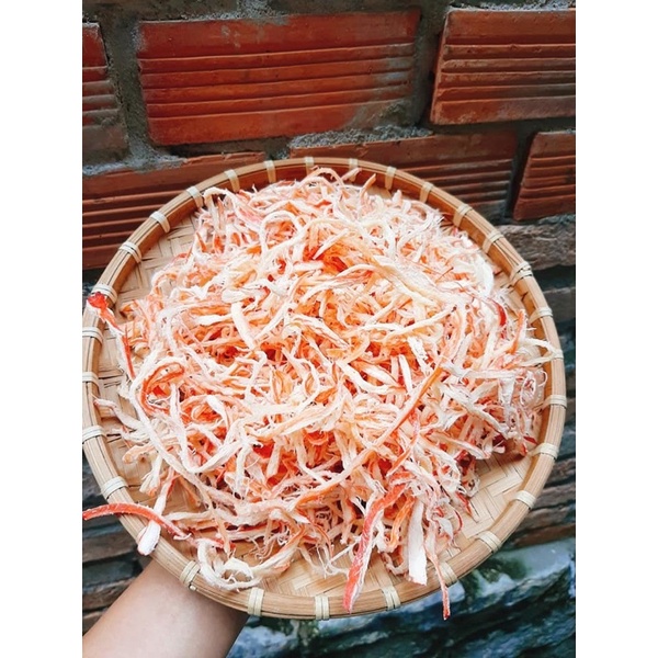 Hộp 500g mực xé hấp nước dừa ăn liền