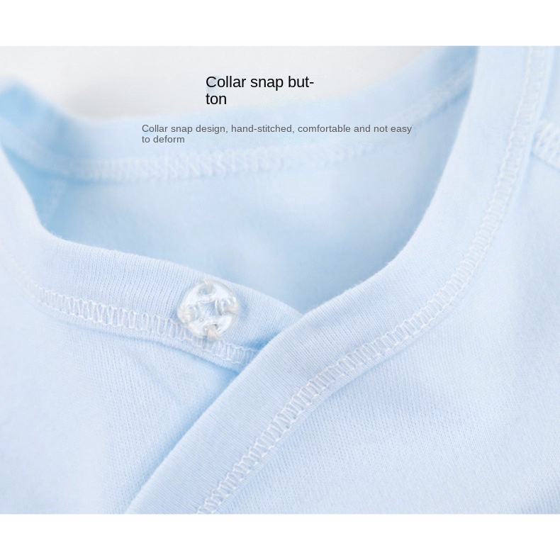 Bộ Áo Liền Quần Tay Dài 100% Cotton Cho Bé Sơ Sinh Từ 0-9 Tháng Tuổi