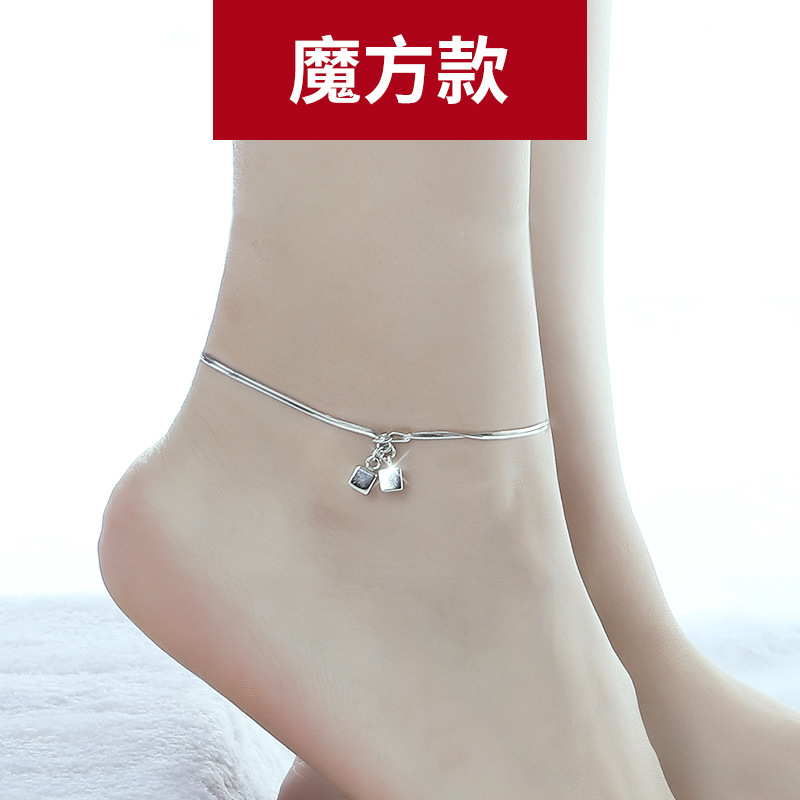 Lắc Chân Mạ Bạc Phối Mặt Hình Ngôi Sao Năm Cánh Thời Trang Cho Nữ | BigBuy360 - bigbuy360.vn