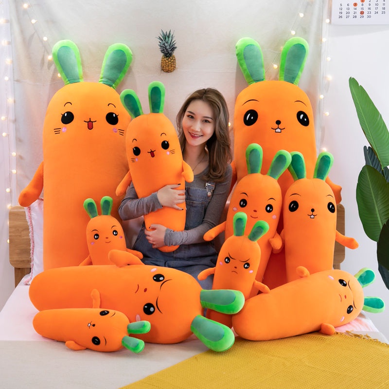 Gối Ôm Nhồi Bông Hình Củ Cà Rốt Dễ Thương
