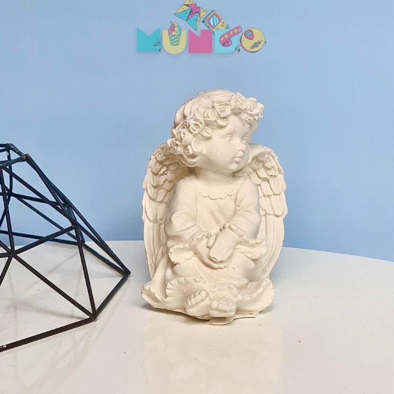 Tượng tô màu (có màu cọ) cao cấp chọn mẫu SIZE X THIÊN THẦN, tượng thạch cao MUNDO