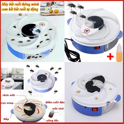 Máy bắt ruồi tự động thông minh cao cấp,an toàn - Tự động - vệ sinh 👉𝑩𝑨̉𝑶 Đ𝑨̉𝑴 𝑯𝑰𝑬̣̂𝑼 𝑸𝑼𝑨̉ 100%