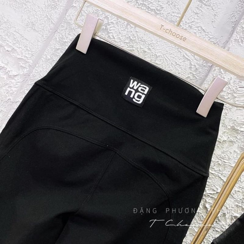 Quần legging chữ wang gen bụng nâng mông hàng QCL1