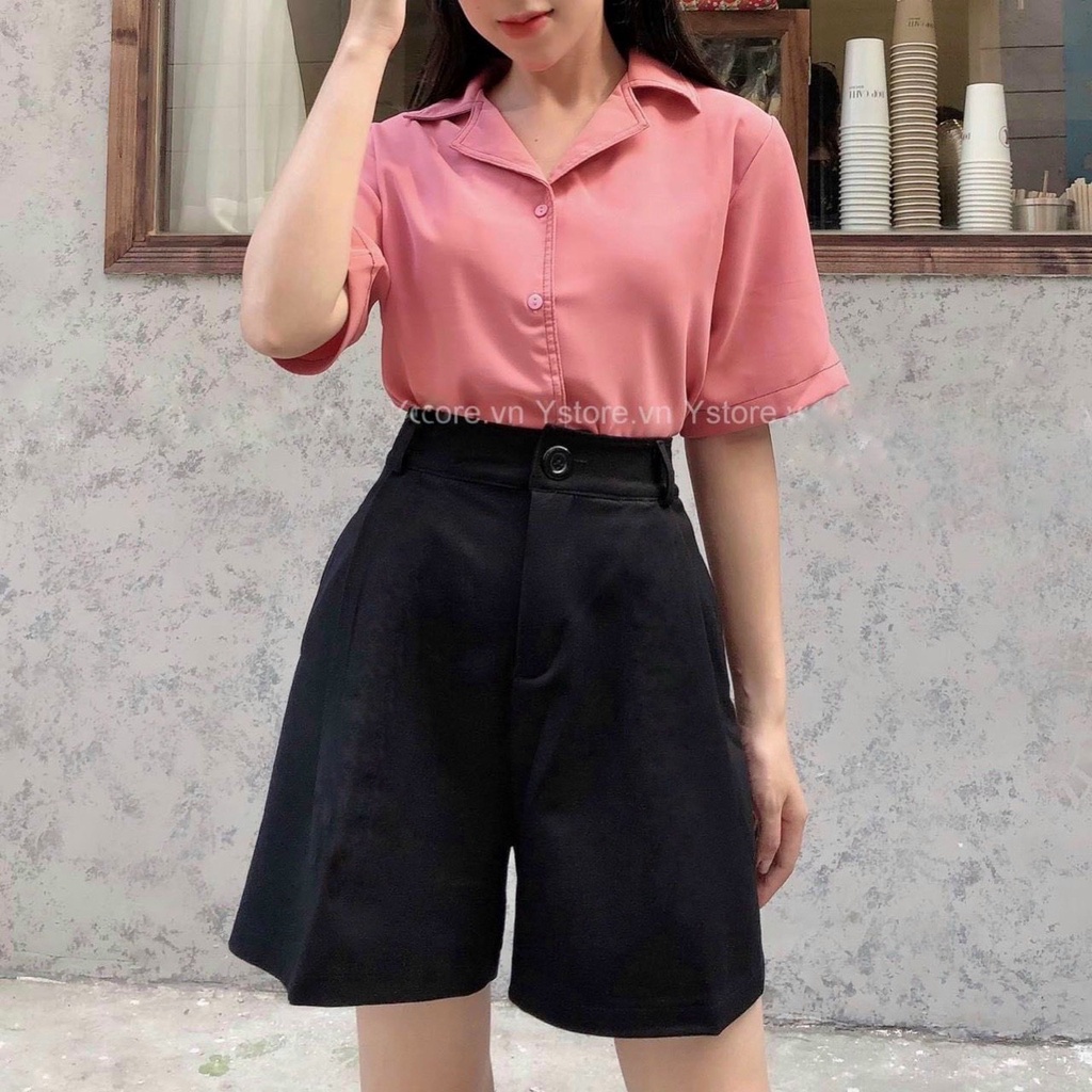 Quần Đùi Nữ , Quần Nữ Bigsize Cơ Bản Ống Rộng Chất Tuyết Mưa Che Khuyết Điểm Cho Người Mập 50.90kg
