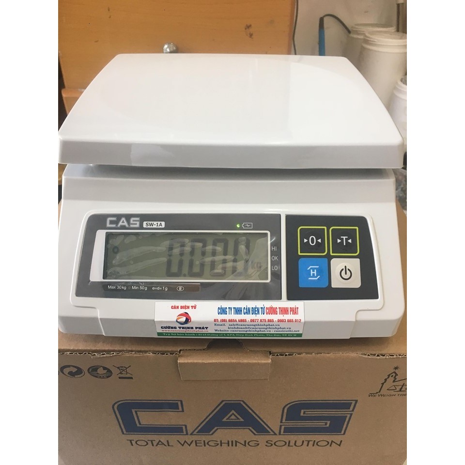 Cân bàn nhỏ CAS SW 1S 10 (10kg/1g)