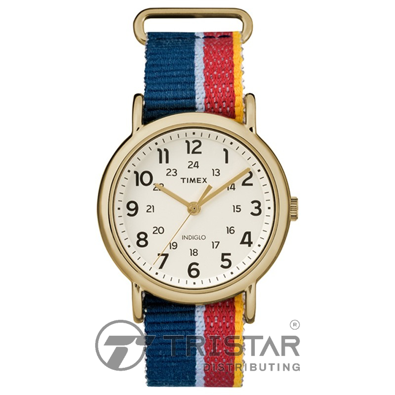 Đồng hồ Unisex Nam Nữ Timex Weekender 38mm TW2R10100 Dây Vải Nhiều Màu - Chính Hãng