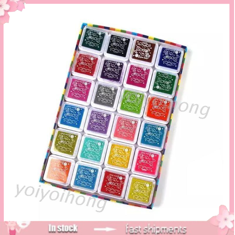 Set 24 Con Dấu In Dấu Vân Tay Mini Cho Bé