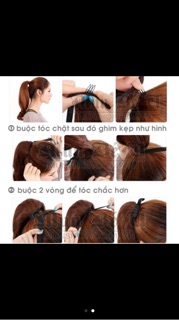Tóc cột xoăn đuôi 60cm