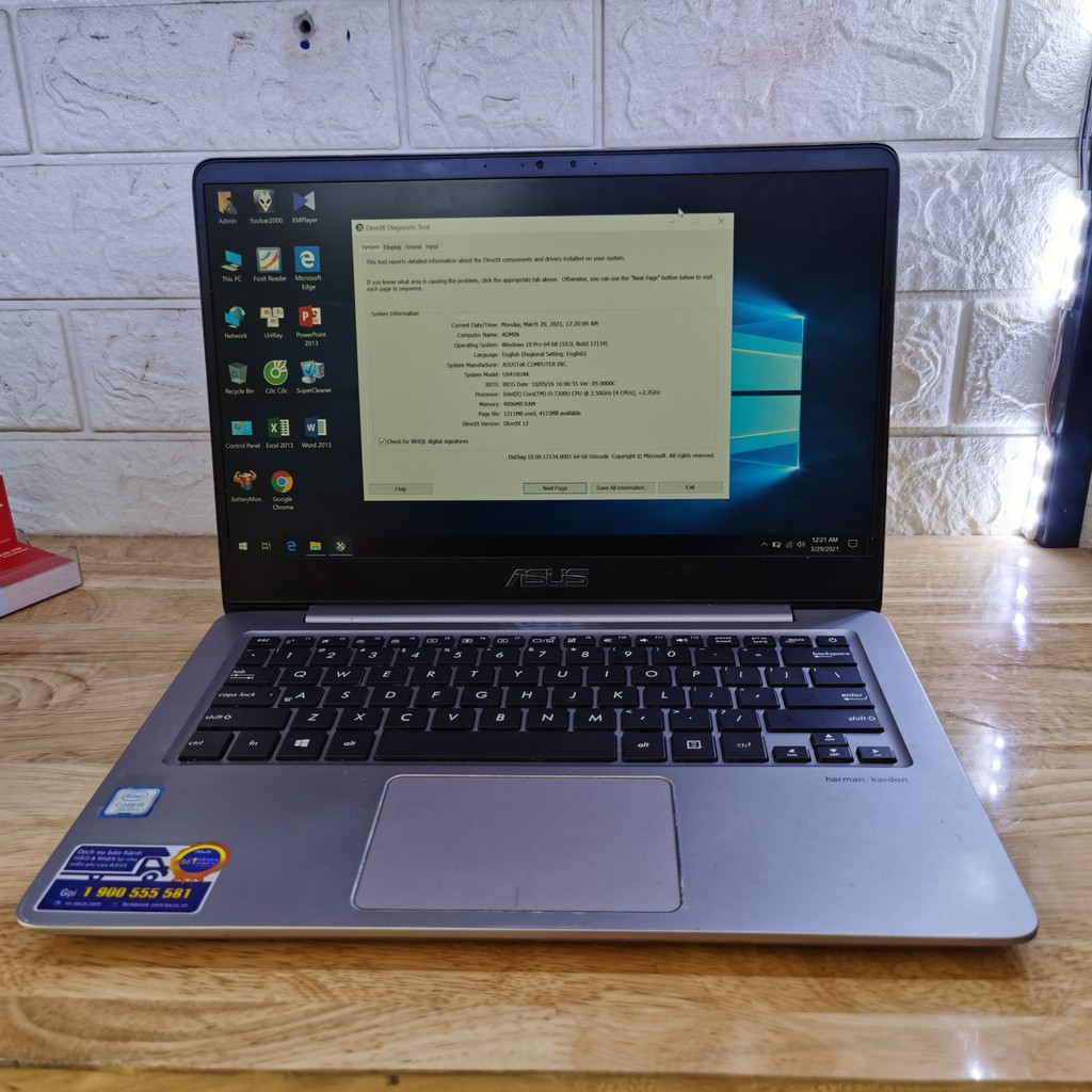 [Siêu giảm gía ] Asus UX410 : core i5-7200u ,4GB ,ssd 256gb,14 inch | BigBuy360 - bigbuy360.vn