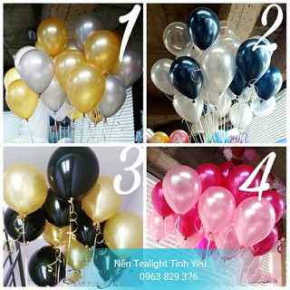 bóng bay tròn nhũ 20 quả