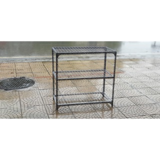Kệ sắt mặt lưới 3 tầng dài 100cm rộng 50cm cao 100cm