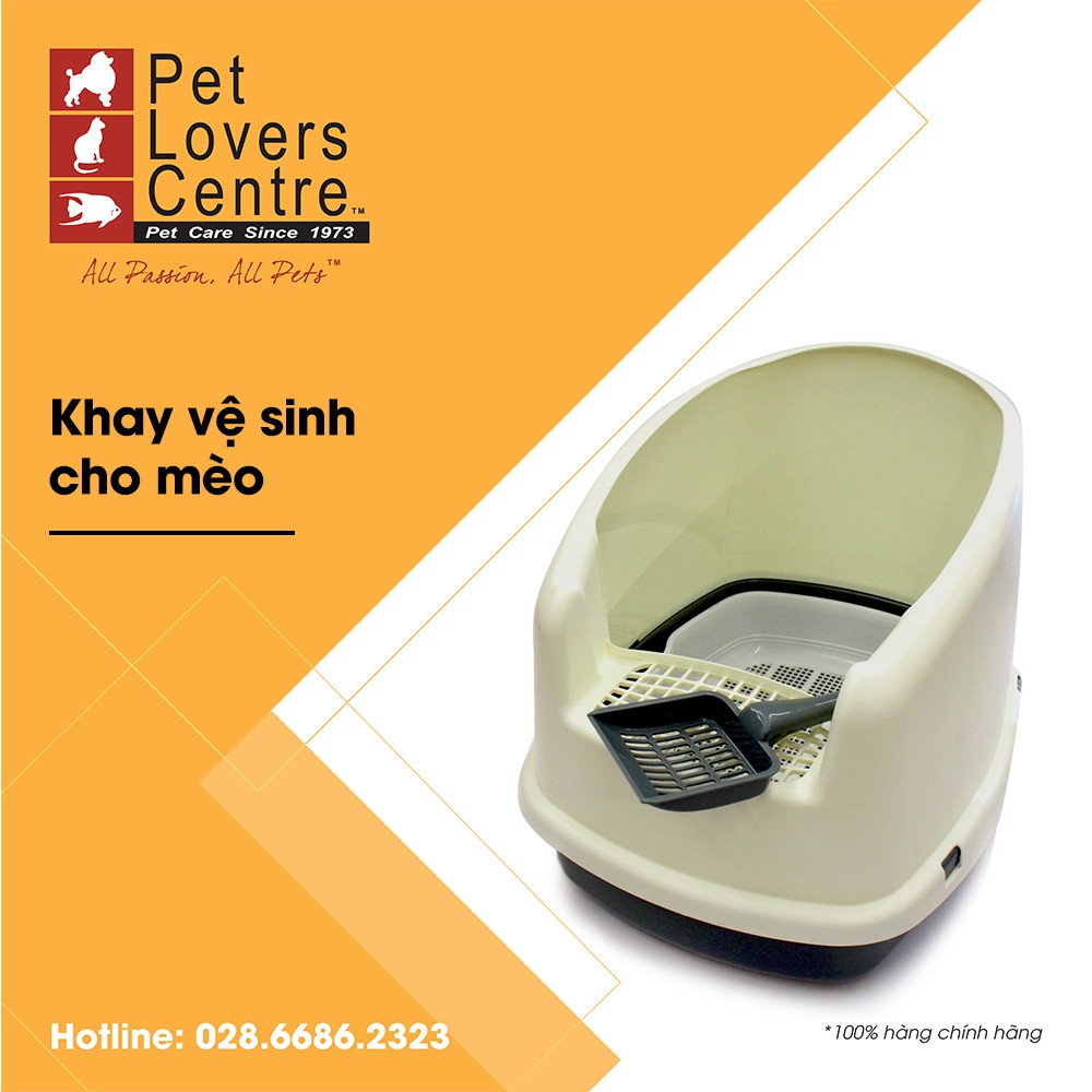 Nhà vệ sinh cho mèo ACE PET  CAT LITTER PAN WITH SIFT (GREY) (51x42x41.5cm)