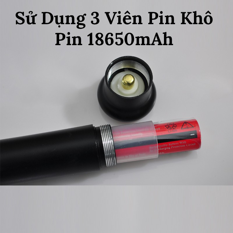 Đèn Pin Siêu Sáng (Tặng PIN KHÔ) Dài 43CM – Chất Liệu Hợp Kim Nhôm