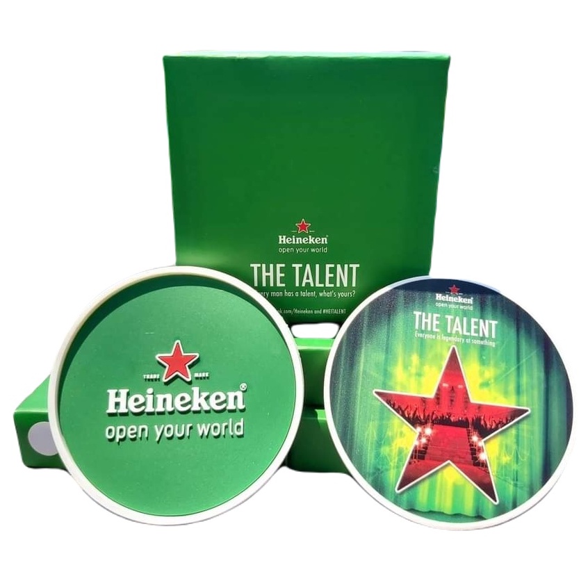 Đế lót ly vòng tròn Heineken