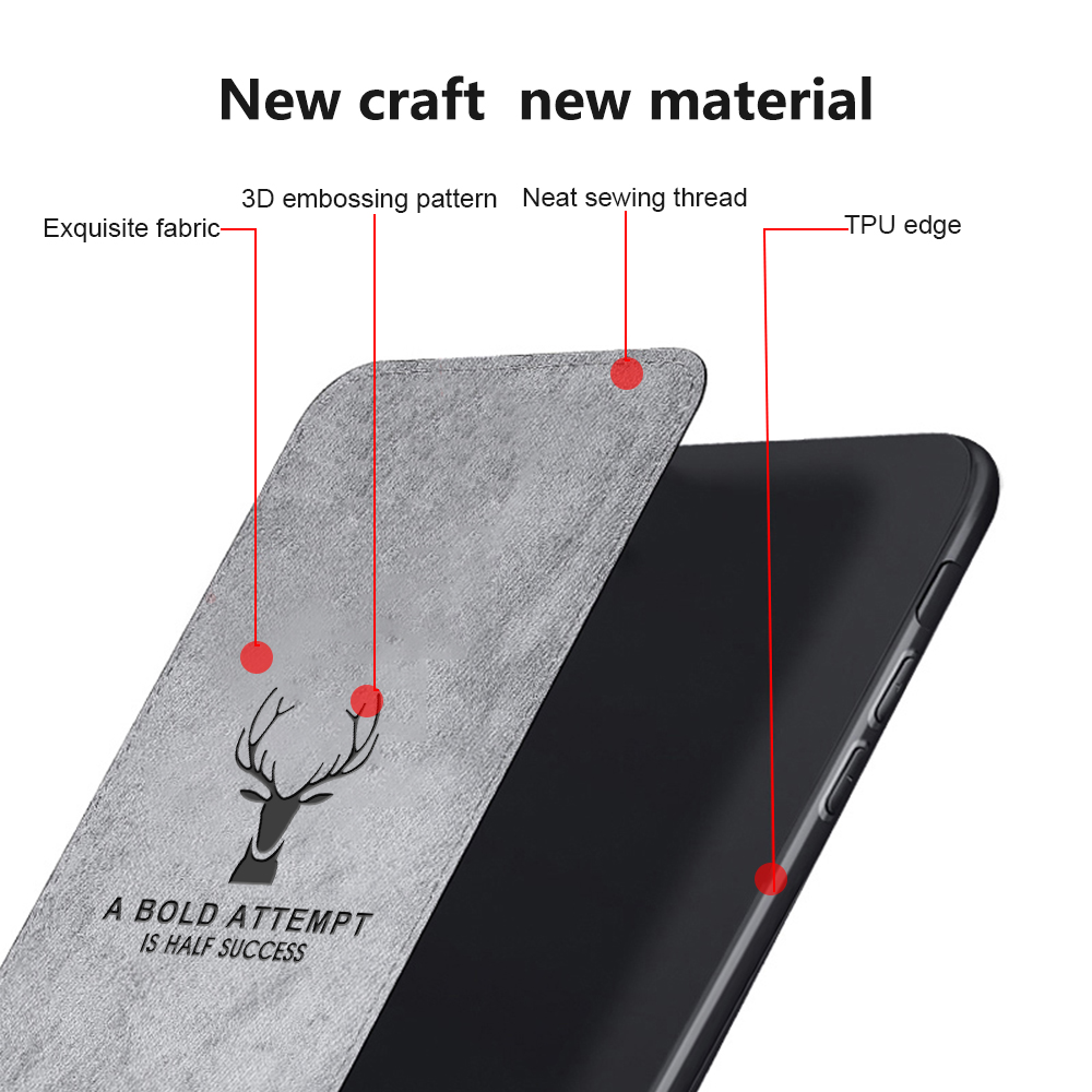 Xiaomi Poco X3 NFC Mobile Phone Case Imprinted Cloth Deer Back Soft Cover