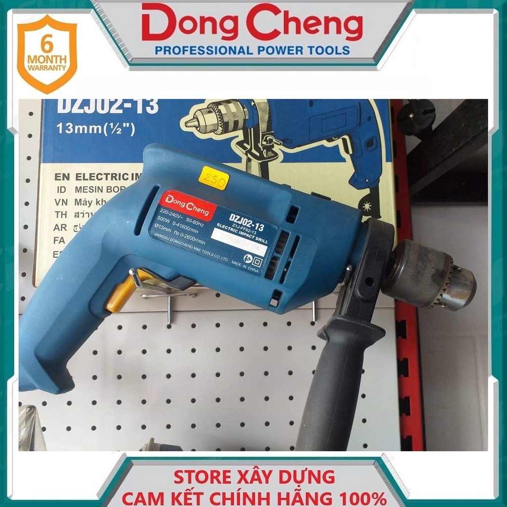MÁY KHOAN 500W 13MM DONGCHENG DZJ02-13- HÀNG CHÍNH HÃNG