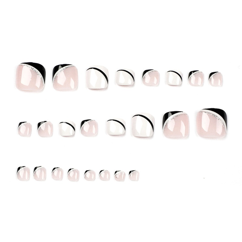 Móng Chân Giả Ngắn Bằng Acrylic Che Phủ Toàn Diện Dành Cho Nữ