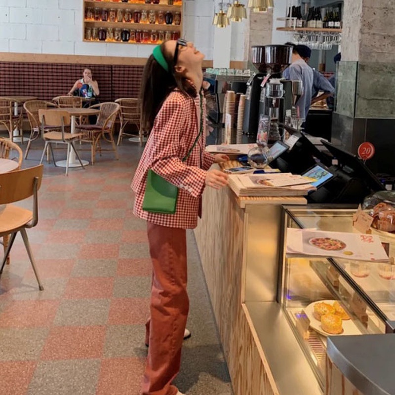 Băng Đô Cài Tóc Bản Rộng Đính Nút Màu Xanh Lá Cây Phong Cách Hàn Quốc Thời Trang Cho Nữ dreamdiary dreamdiary dreamdiary