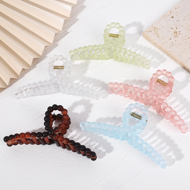 Kẹp Tóc Dạng Kẹp Chéo Màu Sắc Kẹo Ngọt Phong Cách Vintage