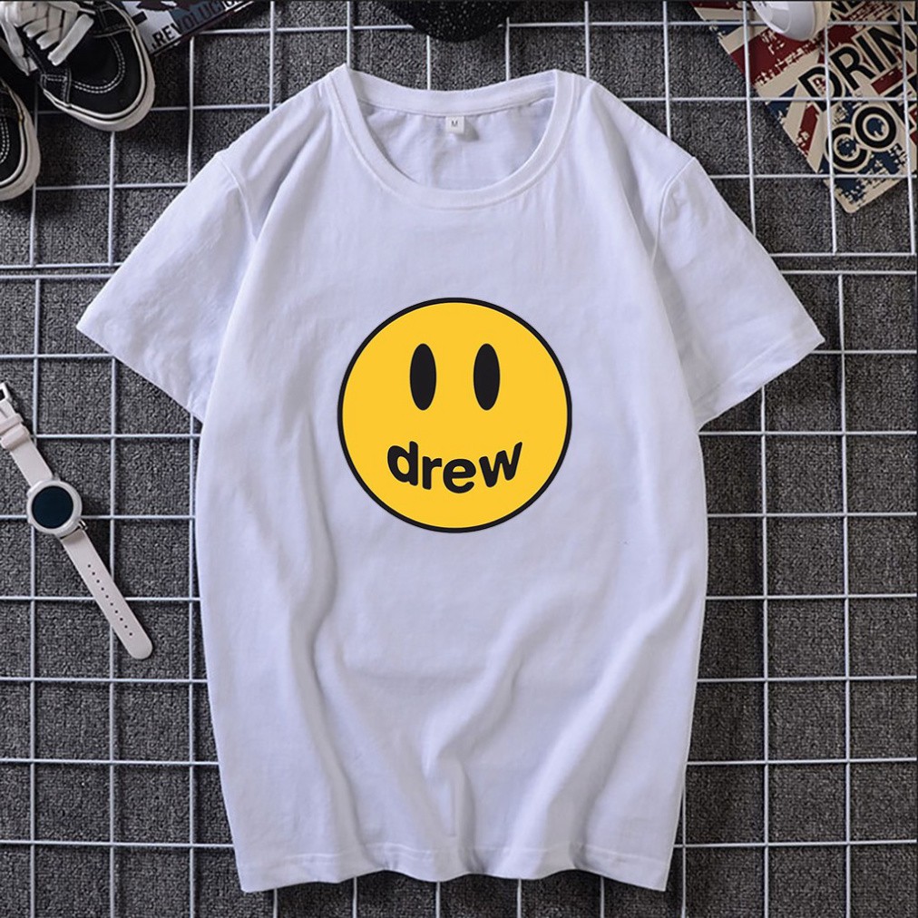 Áo thun Unisex in hình DREW mặt cười | BigBuy360 - bigbuy360.vn