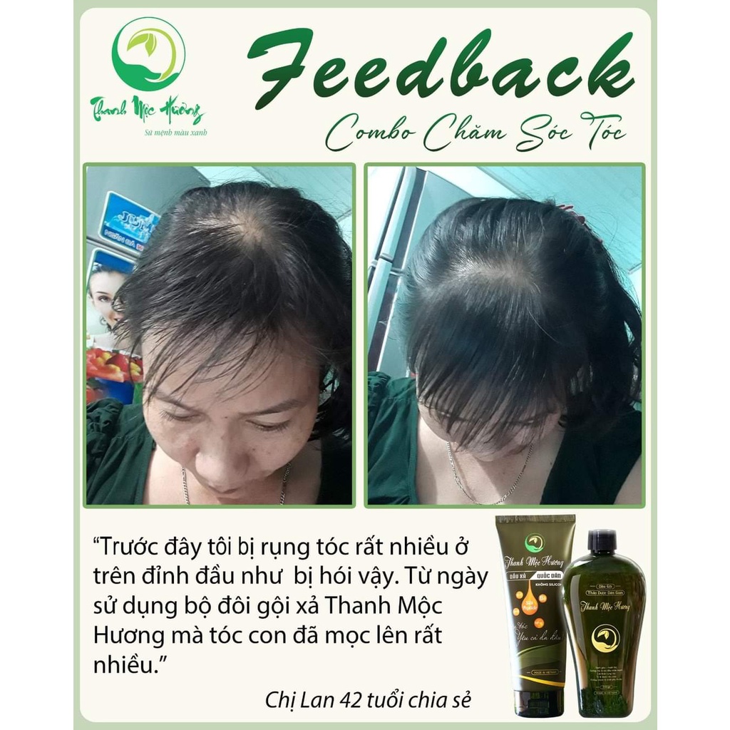Dầu gội ngăn rụng tóc kích thích mọc tóc THANH MỘC HƯƠNG hàng chính hãng