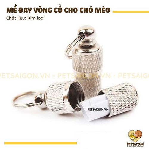 MỀ ĐAY VÒNG CỔ CHO CHÓ MÈO CHỨA THÔNG TIN