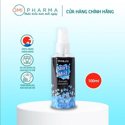 Xịt Lạnh Quần Áo Làm Mát Cơ Thể Hakugen Nhật Bản Siêu Bạc Hà Mát Lạnh 100ml