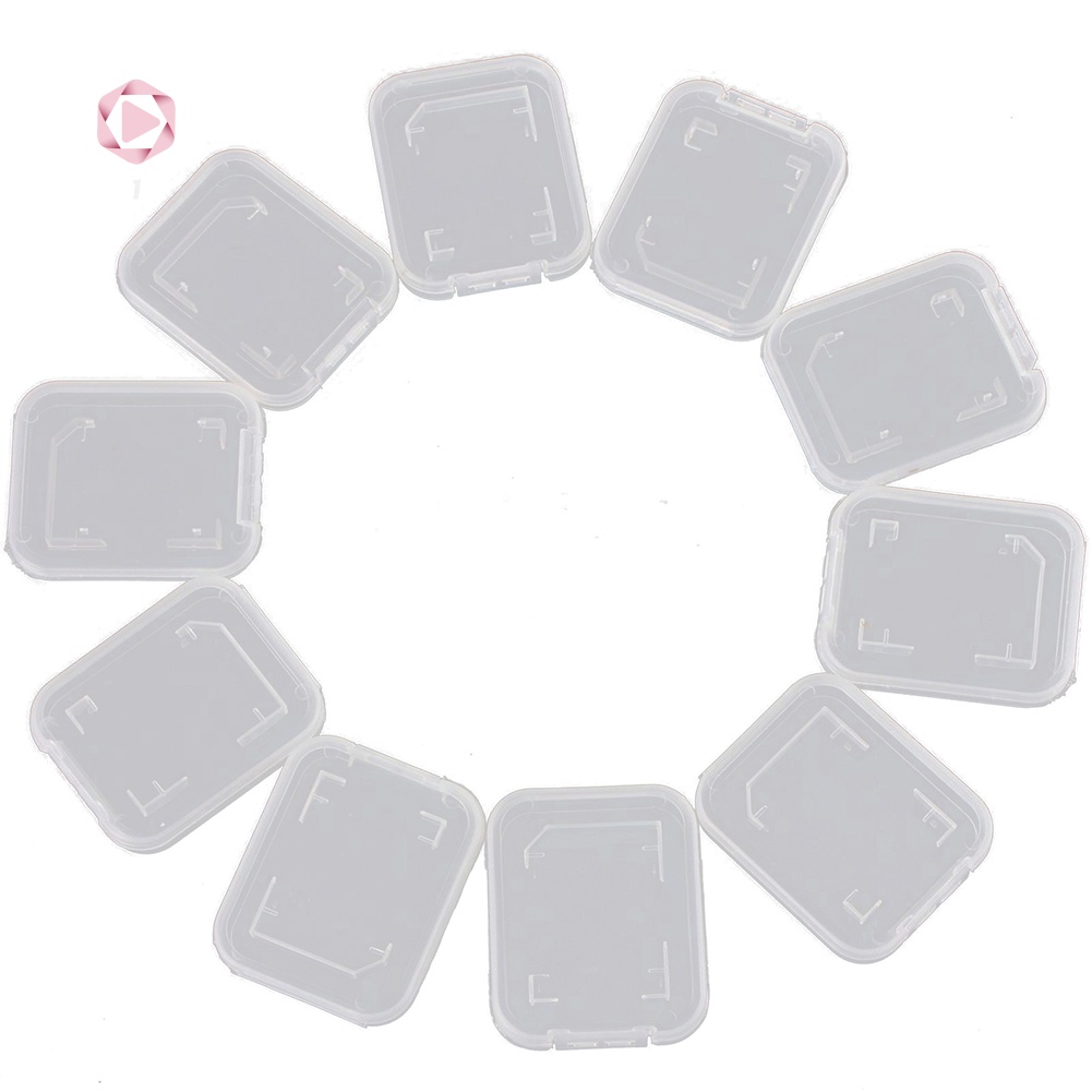 Set 10 Hộp Đựng Thẻ Nhớ Sdhc Trong Suốt Giá Đỡ | BigBuy360 - bigbuy360.vn