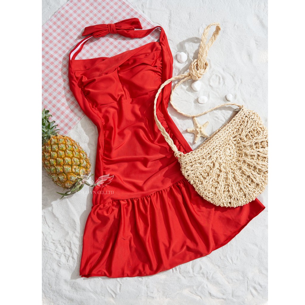 [MIỄN PHÍ SHIP] B61 Đồ Bơi Đi Tắm Biển Nữ Mùa Hè Bikini 1 Mảnh Liền Thân Dáng Váy Xòe Có Đệm Ngực Cao Cấp 2019 | BigBuy360 - bigbuy360.vn