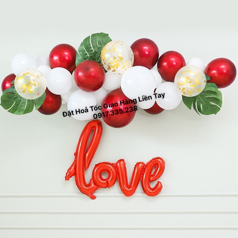 Set bóng chữ love siêu xinh Thật lộng lẫy khi sét bóng này vào ngày Đám Cưới Hoặc Sinh Nhật Xinh Lung Linh