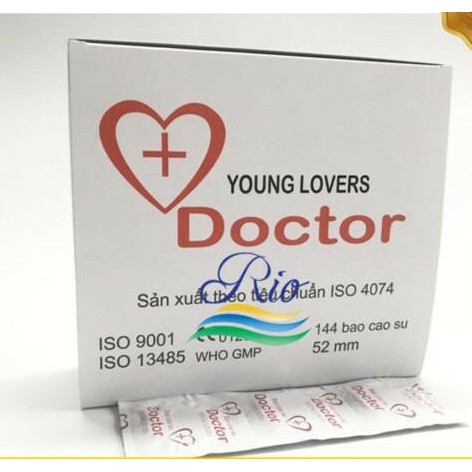 Bao cao su Young Lovers Doctor 144c cho gia đình và khách sạn